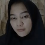 Hijab hitam spill dalaman